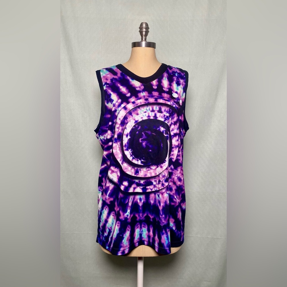 Purple Mersiv Tie-Dye Sleeveless Jersey
